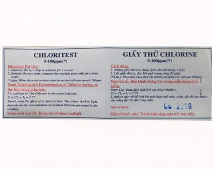 Giấy thử Chlorine