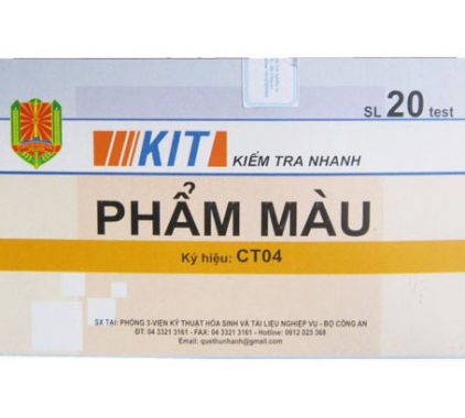 Test kiểm tra nhanh phẩm màu CT04